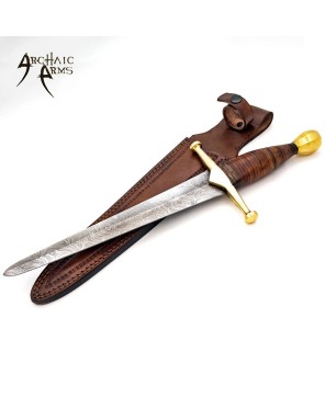 Damascus Steel Arming Dagger - King of Thieves