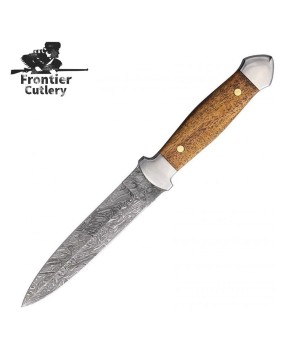 CUSTOM HANDMADE DAMASCUS FIXED BLADE DAGGER KNIFE