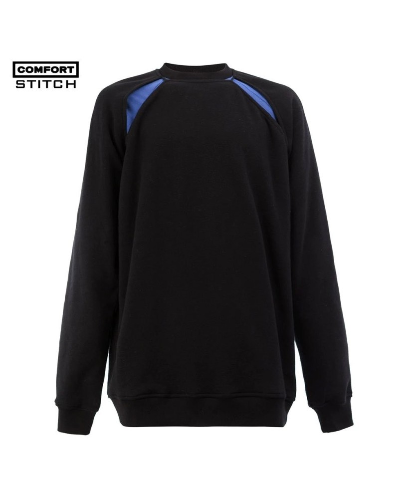 Stretch Cotton Crew Neck Sweatshirt