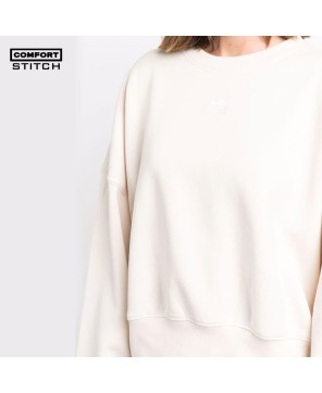 Essentials White Sweatshirt - Recycled Cotton Blend