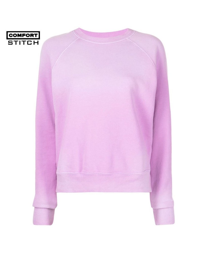 Faded Blossom-Pink Crew Neck Sweatshirt - 100% Cotton