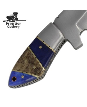 Custom Handmade Egyptian Blue All Purpose Skinning Knife