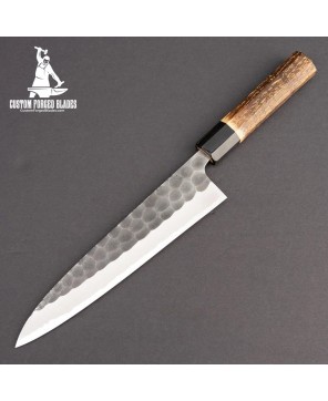 Custom Blades Kitchen Knife, Chestnut Handle