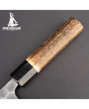 Custom Blades Kitchen Knife, Chestnut Handle