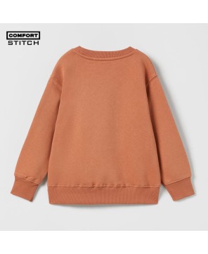 ROUND NECK PLAIN SWEATSHIRT