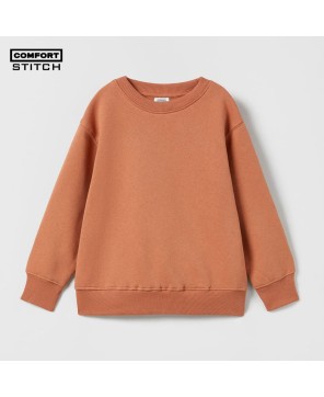 ROUND NECK PLAIN SWEATSHIRT