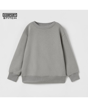 ROUND NECK PLAIN SWEATSHIRT