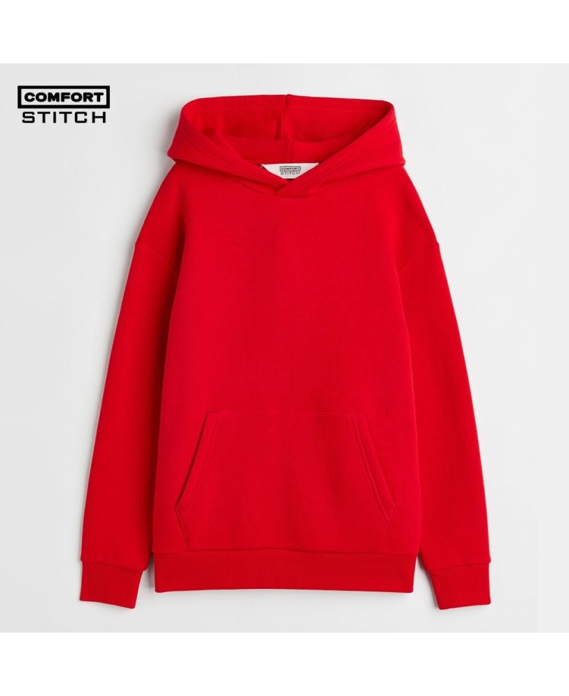 Comfort Stitch Red French Terry Hoodie