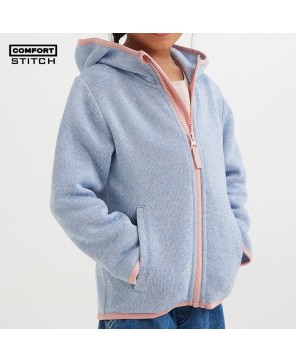 Kids Girl Hooded Fleece Jacket