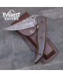 Everest Damascus Steel Knife - Walnut Handle