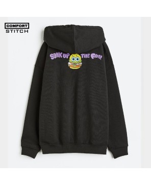 SpongeBob Squarepants Printed Oversized Hoodie - Comfort Stitch