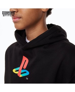 Black PlayStation Oversized Hoodie by Comfort Stitch