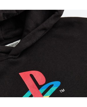 Black PlayStation Oversized Hoodie by Comfort Stitch