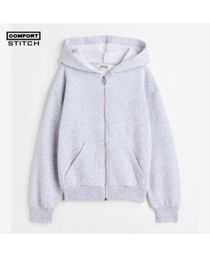 Girls Oversized Hooded Jacket