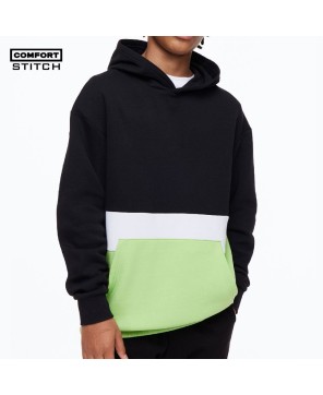 Trendy Boys Color-Block Oversized Hoodie | Comfort Stitch