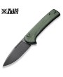 Versatile Green Micarta Folding Knife