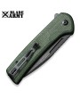 Versatile Green Micarta Folding Knife