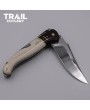 Micarta & Deer Stag Antler Folding Knife