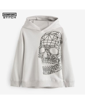 Print Skull Graphic Hoodie (3-16yrs)