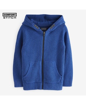 Knitted Hooded Zip Through Hoodie (3-16yrs)