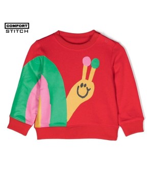 Kids' Red Crew Neck Sweatshirt