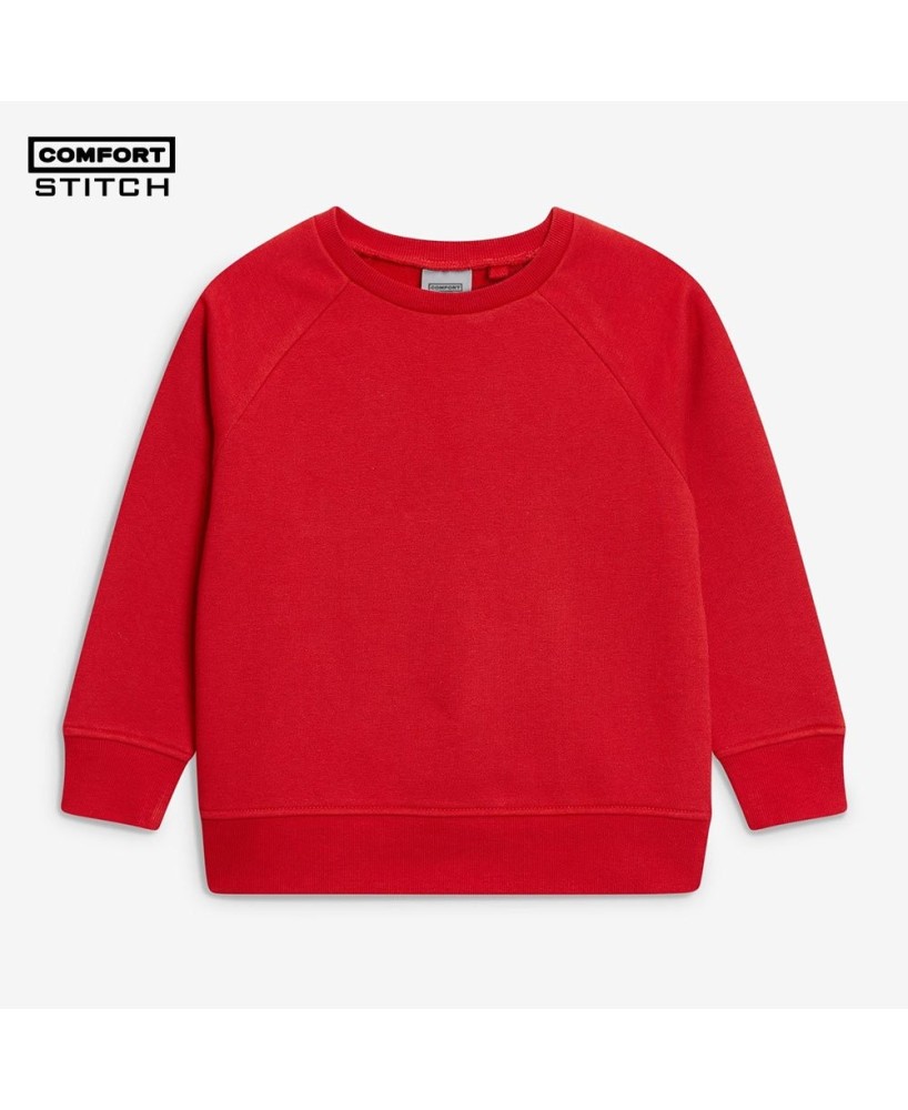 Kids' Red Crew Neck Sweatshirt