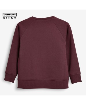 Aubergine Fleece Sweatshirt - Stylish Comfort