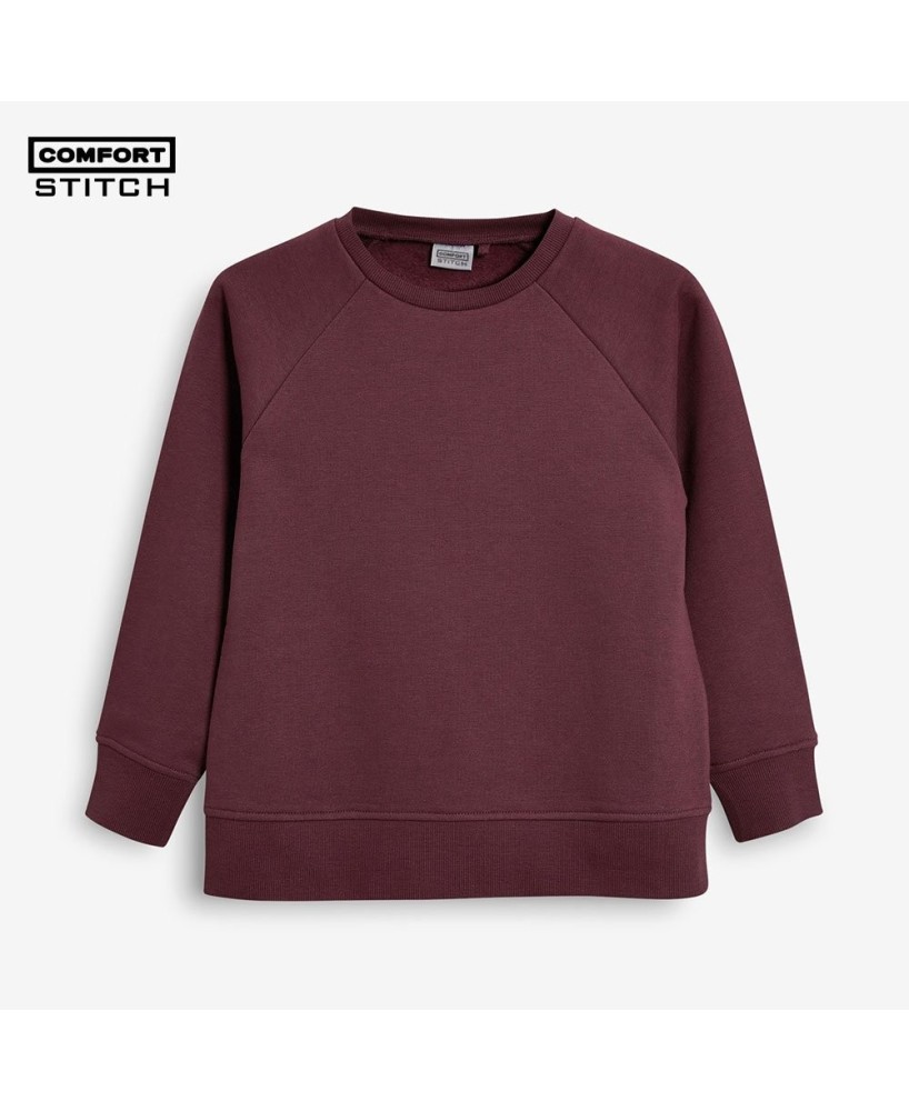 Aubergine Fleece Sweatshirt - Stylish Comfort