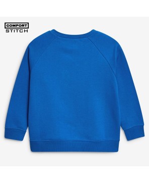 Kids' Blue Crew-Neck Sweater - Comfortable School Uniform Essential