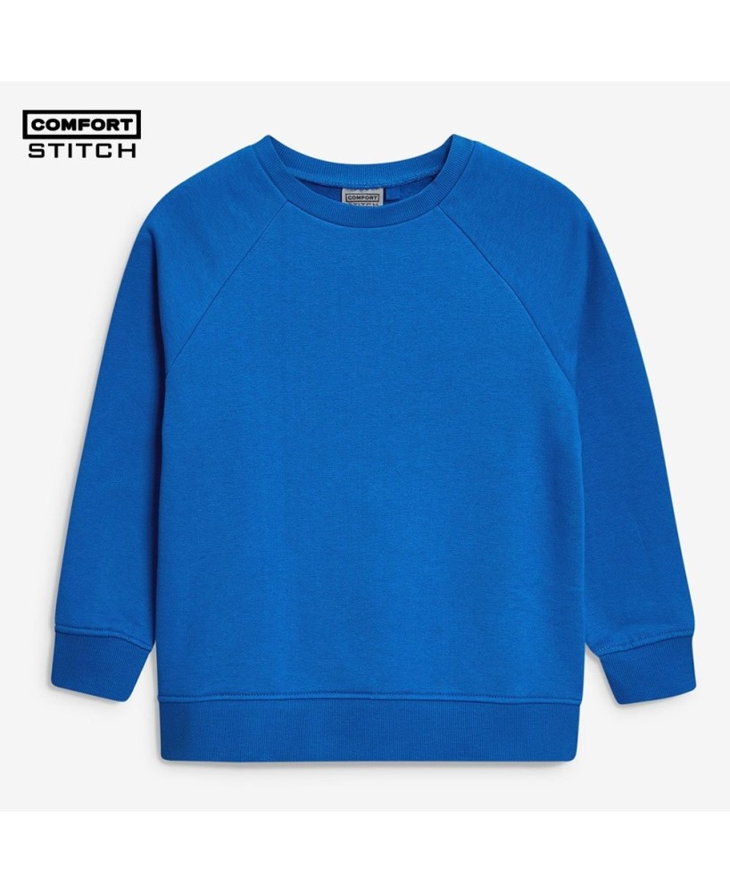 Kids' Blue Crew-Neck Sweater - Comfortable School Uniform Essential