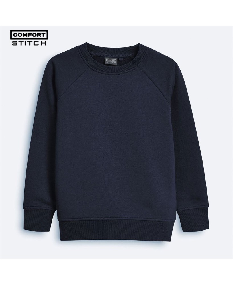 Classic Charcoal Crew-Neck Sweatshirt for Kids