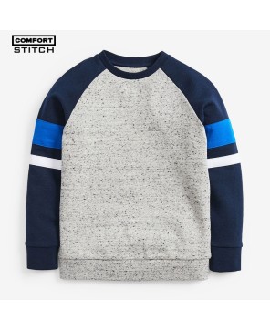 Boys' Long Sleeve Raglan Midweight Sweatshirt