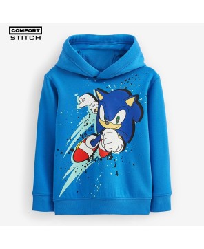 Sonic Graphic Blue Kids Hoodie - Trendy Sonic Design