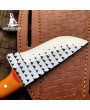 Handmade Skinning Knife & Leather Sheath