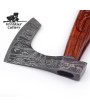 Heritage Damascus Steel Bearded Axe with Sheesham Handle