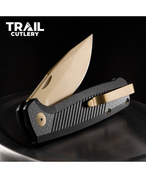 Trail Cutlery Stainless Steel Folding Knife - Durable EDC Tool