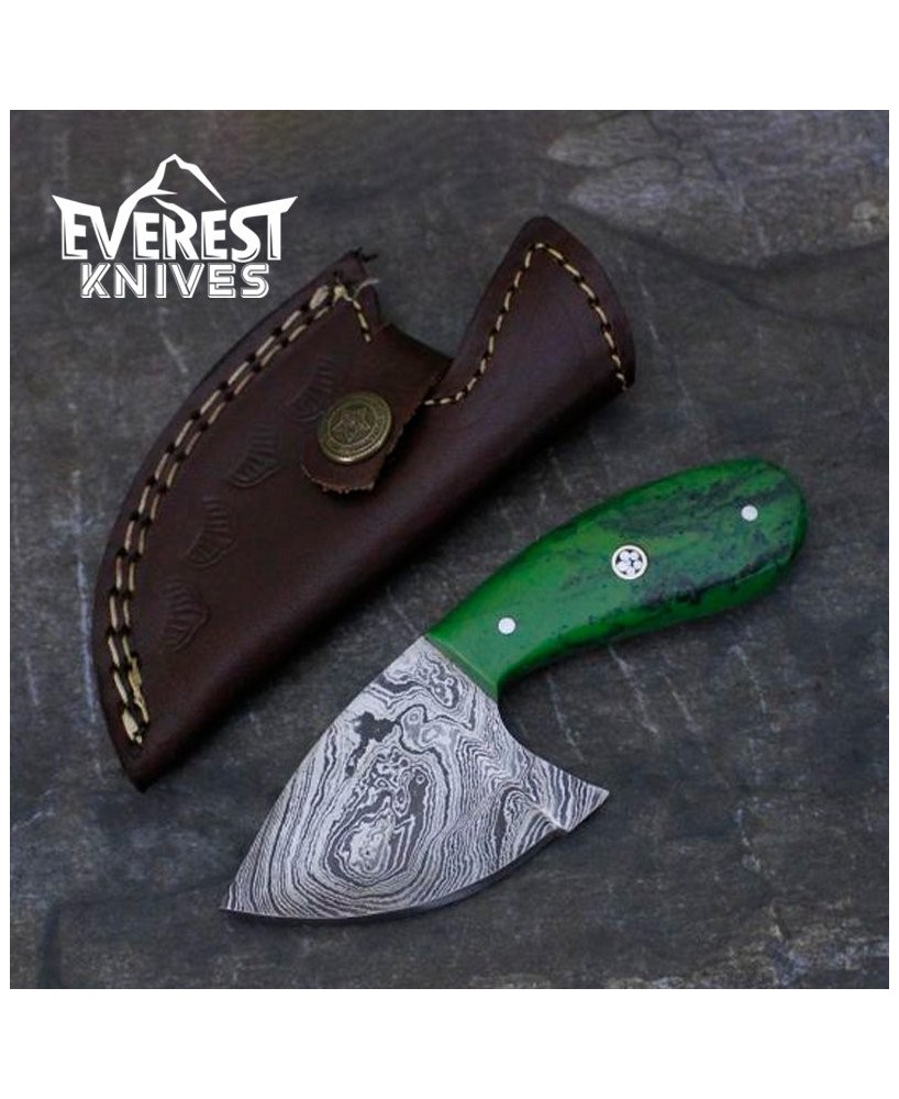 Custom Damascus Skinning Knife