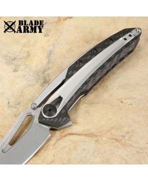 Blade Army Carbon Fiber Flipper Knife