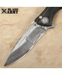 Drop Point Damascus Steel Folding Knife