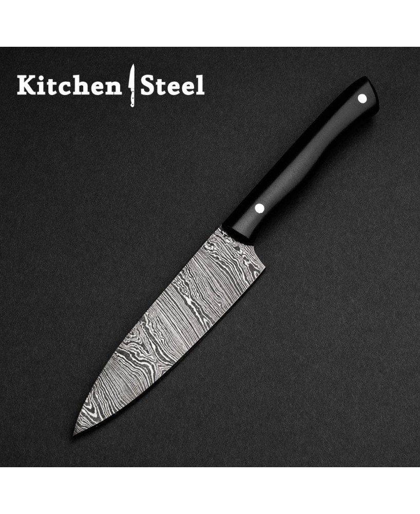 Damascus Petty Kitchen Knife