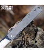 Premium Stainless Steel Folding Knife: Gray Handle