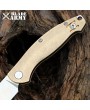 Bohler Blade Brass Gold Handle Knife