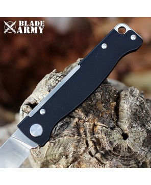 Black Stainless Steel Slip Joint Knife