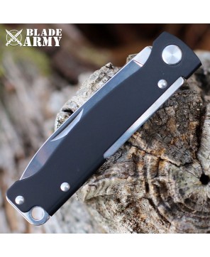 Black Stainless Steel Slip Joint Knife