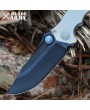 Gray Titanium Handle Tactical Knife