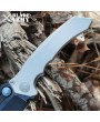 Gray Titanium Handle Tactical Knife