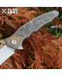 Red Queen Tactical Folding Knife | Titanium Handle