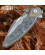 Red Queen Tactical Folding Knife | Titanium Handle