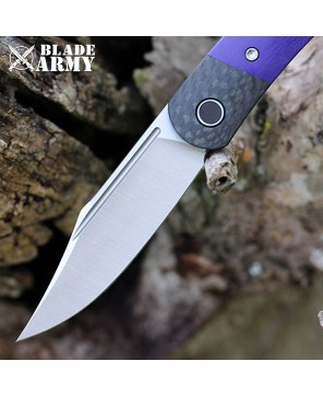 Purple G10 Handle Tactical Folding Knife