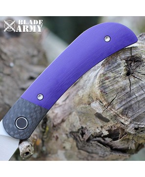 Purple G10 Handle Tactical Folding Knife